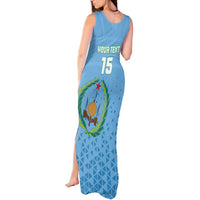 Custom Djibouti Football Tank Maxi Dress Come On Riverains de la Mer Rouge