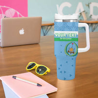 Custom Djibouti Football Tumbler With Handle Come On Riverains de la Mer Rouge