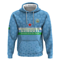 Custom Djibouti Football Zip Hoodie Come On Riverains de la Mer Rouge