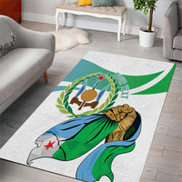 Personalized Djibouti Independence Day Area Rug Midnimo Sinnaan Nabad