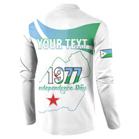 Personalized Djibouti Independence Day Button Sweatshirt Midnimo Sinnaan Nabad
