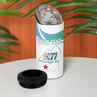 Personalized Djibouti Independence Day 4 in 1 Can Cooler Tumbler Midnimo Sinnaan Nabad