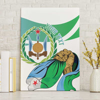 Personalized Djibouti Independence Day Canvas Wall Art Midnimo Sinnaan Nabad
