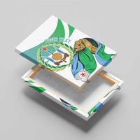Personalized Djibouti Independence Day Canvas Wall Art Midnimo Sinnaan Nabad