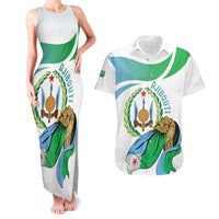 Personalized Djibouti Independence Day Couples Matching Tank Maxi Dress and Hawaiian Shirt Midnimo Sinnaan Nabad