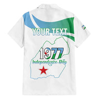 Personalized Djibouti Independence Day Family Matching Off Shoulder Short Dress and Hawaiian Shirt Midnimo Sinnaan Nabad