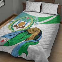 Personalized Djibouti Independence Day Quilt Bed Set Midnimo Sinnaan Nabad
