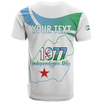 Personalized Djibouti Independence Day T Shirt Midnimo Sinnaan Nabad