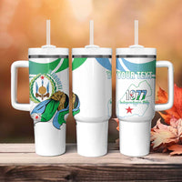 Personalized Djibouti Independence Day Tumbler With Handle Midnimo Sinnaan Nabad