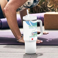 Personalized Djibouti Independence Day Tumbler With Handle Midnimo Sinnaan Nabad