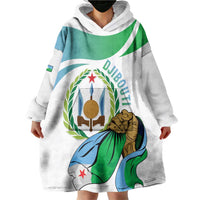 Personalized Djibouti Independence Day Wearable Blanket Hoodie Midnimo Sinnaan Nabad