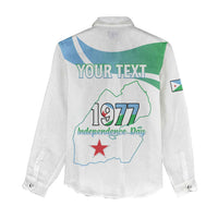 Personalized Djibouti Independence Day Women Casual Shirt Midnimo Sinnaan Nabad