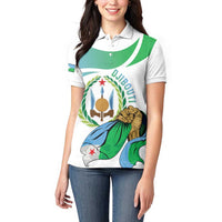 Personalized Djibouti Independence Day Women Polo Shirt Midnimo Sinnaan Nabad