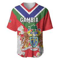 Personalized Gambia Baseball Jersey Coat Of Arms White Variety Orchid