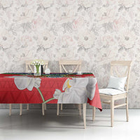 Personalized Gambia Tablecloth Coat Of Arms White Variety Orchid