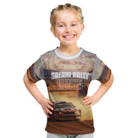 Personalized Kenya Rally Kid T Shirt Road To Champions