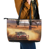 Personalized Kenya Rally Leather Tote Bag Road To Champions