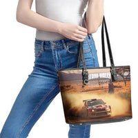 Personalized Kenya Rally Leather Tote Bag Road To Champions