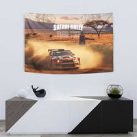 Personalized Kenya Rally Tapestry Road To Champions