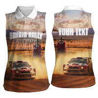 Personalized Kenya Rally Women Sleeveless Polo Shirt Road To Champions