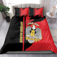 Personalized South Sudan Bedding Set Coat Of Arms - Sporty Style