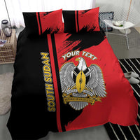 Personalized South Sudan Bedding Set Coat Of Arms - Sporty Style