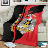 Personalized South Sudan Blanket Coat Of Arms - Sporty Style