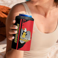 Personalized South Sudan 4 in 1 Can Cooler Tumbler Coat Of Arms - Sporty Style