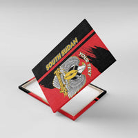 Personalized South Sudan Canvas Wall Art Coat Of Arms - Sporty Style