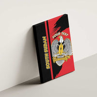 Personalized South Sudan Canvas Wall Art Coat Of Arms - Sporty Style
