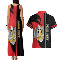 Personalized South Sudan Couples Matching Tank Maxi Dress and Hawaiian Shirt Coat Of Arms - Sporty Style
