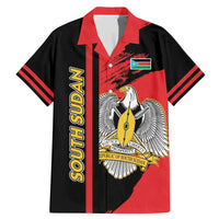 Personalized South Sudan Family Matching Mermaid Dress and Hawaiian Shirt Coat Of Arms - Sporty Style