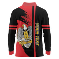 Personalized South Sudan Long Sleeve Polo Shirt Coat Of Arms - Sporty Style