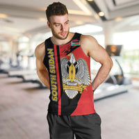 Personalized South Sudan Men Tank Top Coat Of Arms - Sporty Style