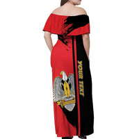 Personalized South Sudan Off Shoulder Maxi Dress Coat Of Arms - Sporty Style