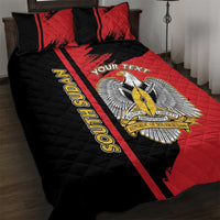 Personalized South Sudan Quilt Bed Set Coat Of Arms - Sporty Style