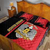 Personalized South Sudan Quilt Bed Set Coat Of Arms - Sporty Style