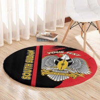 Personalized South Sudan Round Carpet Coat Of Arms - Sporty Style