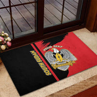 Personalized South Sudan Rubber Doormat Coat Of Arms - Sporty Style