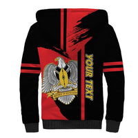 Personalized South Sudan Sherpa Hoodie Coat Of Arms - Sporty Style