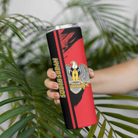 Personalized South Sudan Skinny Tumbler Coat Of Arms - Sporty Style