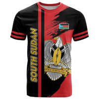 Personalized South Sudan T Shirt Coat Of Arms - Sporty Style