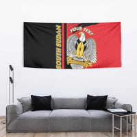 Personalized South Sudan Tapestry Coat Of Arms - Sporty Style