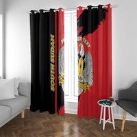 Personalized South Sudan Window Curtain Coat Of Arms - Sporty Style