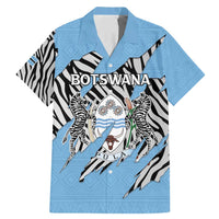 Personalized Botswana Family Matching Mermaid Dress and Hawaiian Shirt Coat Of Arms With Map - African and Zebra Patterns