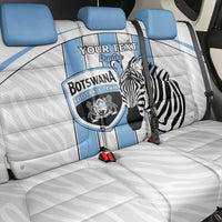 Custom Botswana Football Back Car Seat Cover Come On Zebras