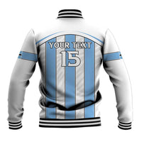 Custom Botswana Football Baseball Jacket Come On Zebras
