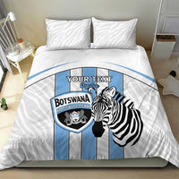 Custom Botswana Football Bedding Set Come On Zebras