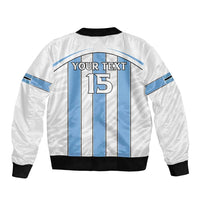 Custom Botswana Football Bomber Jacket Come On Zebras