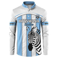 Custom Botswana Football Button Sweatshirt Come On Zebras